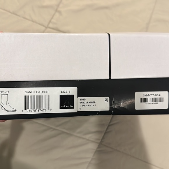 Dolce Vita Genuine Leather Boots-Sand/Cream - Picture 6 of 6